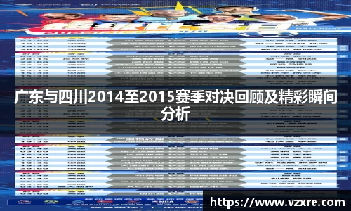 广东与四川2014至2015赛季对决回顾及精彩瞬间分析
